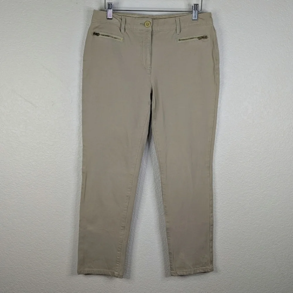 Chico's So Slimming Stretch Ankle/Cropped Leg Pant Tan Size‎ 0.5 (Sm6)
